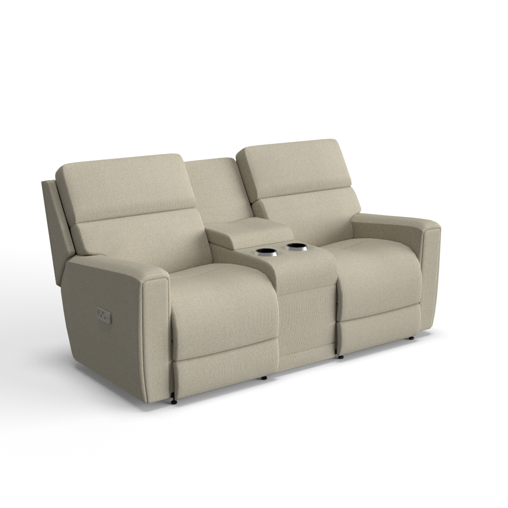 Apollo Power Reclining Sofa w/ Console Headrest & Lumbar